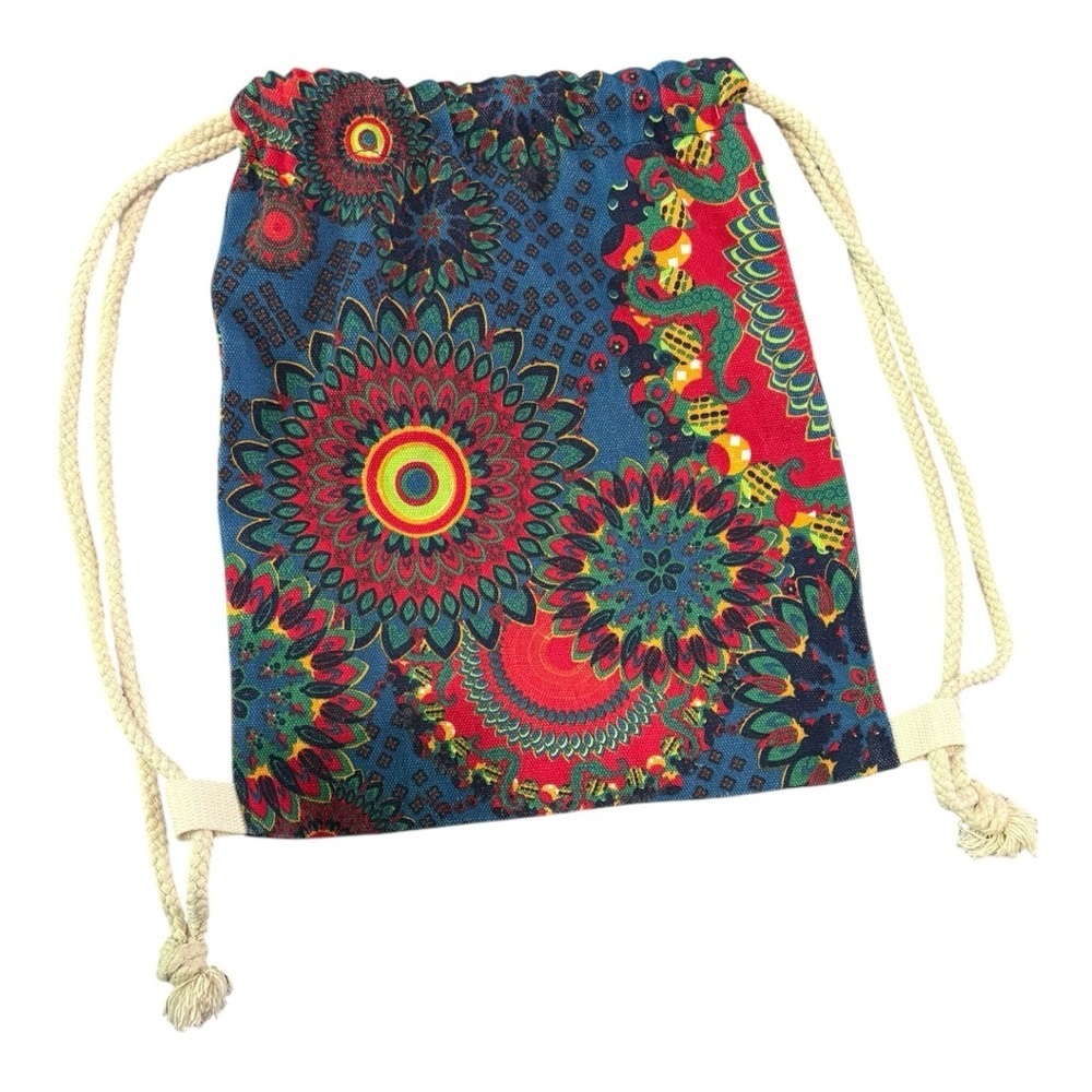 Colorful Drawstring Backpack - Picture 3 of 8
